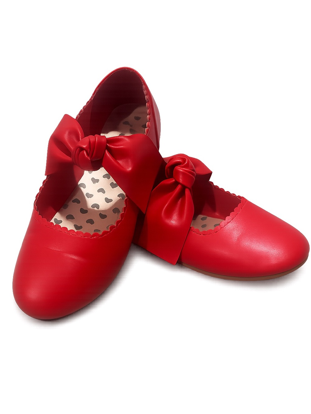 Dream Pairs Red Bow Mary Jane Flats for Kids